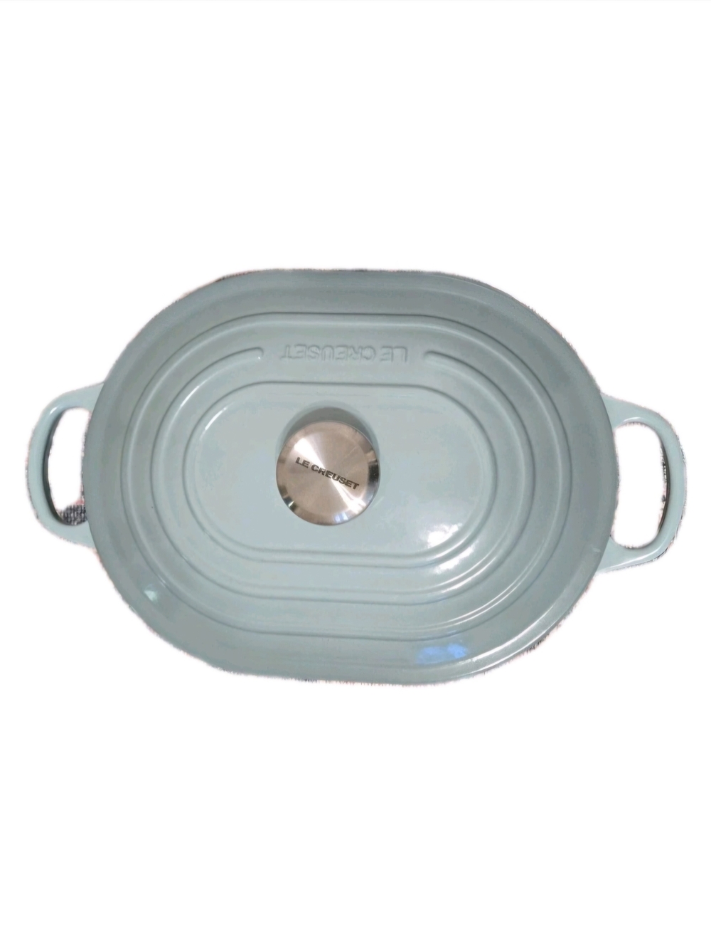 Le Creuset Enameled Cast Iron Signature Oval Casserole w/ Lid, 3.75 qt, Sea Salt